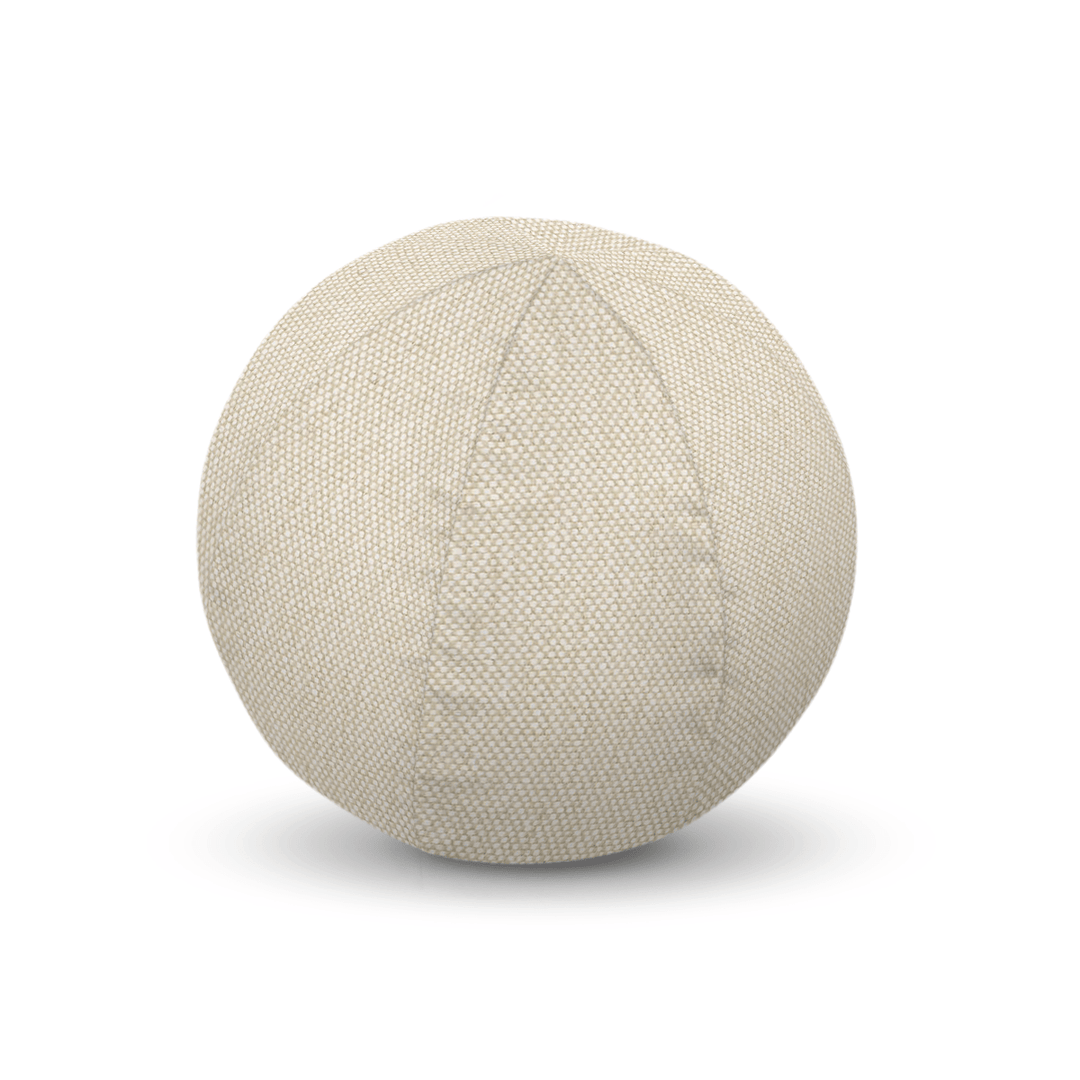 Beige Solid Woven Geometric Pillow