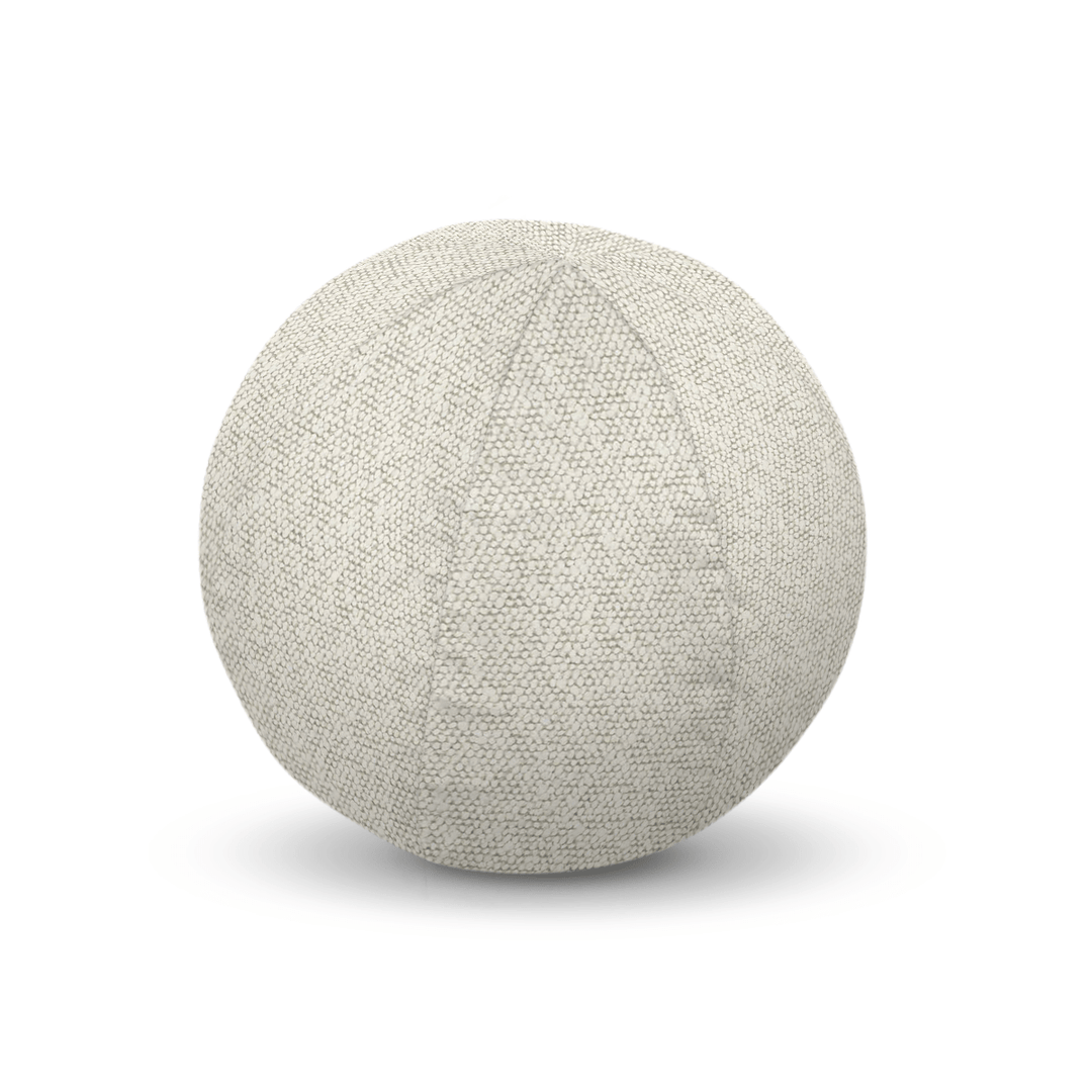 Fog Solid Boucle Geometric Pillow