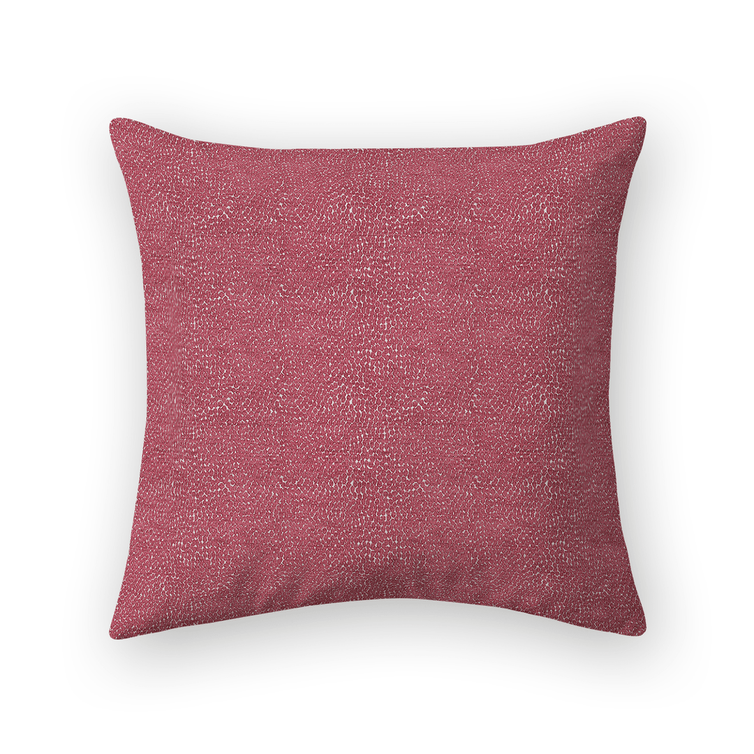 Fuchsia Solid Woven Throw Pillow
