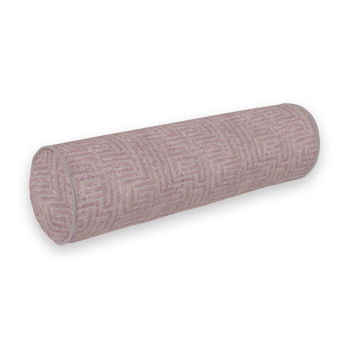 Geometric Chenille Bolster Pillow