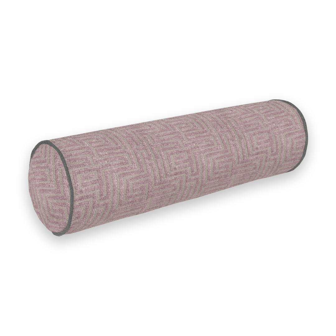 Geometric Chenille Bolster Pillow