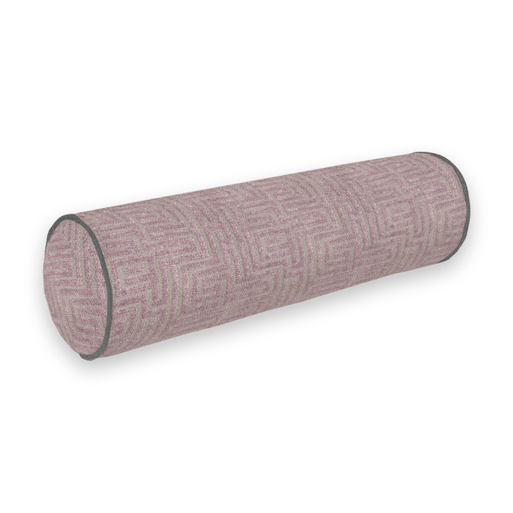 Geometric Chenille Bolster Pillow