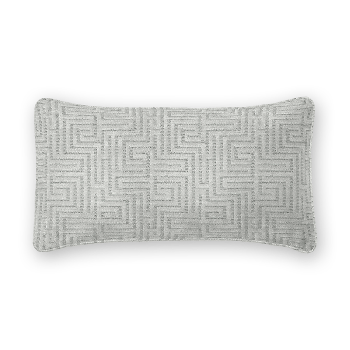 Geometric Chenille Lumbar Pillow