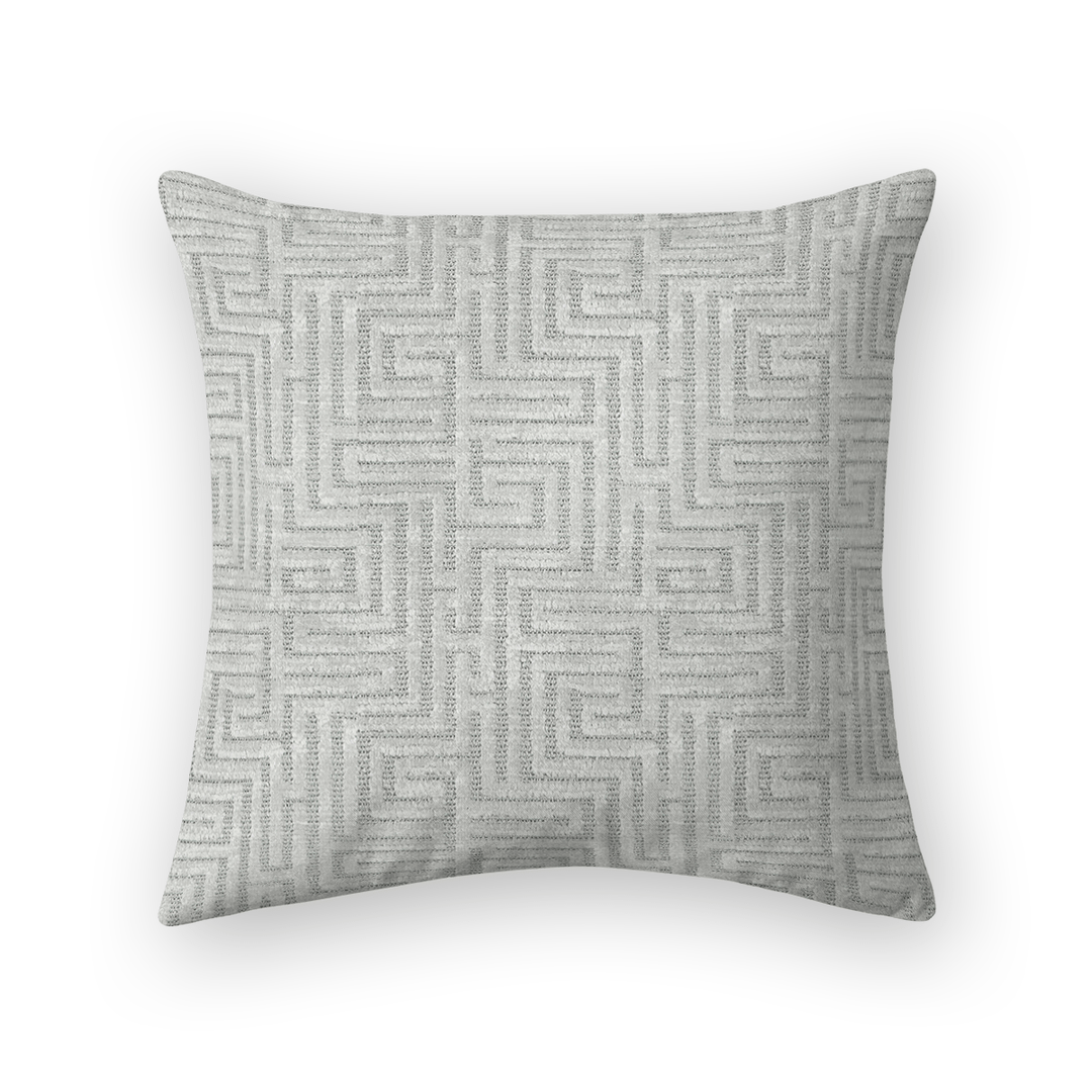 Geometric Chenille Throw Pillow