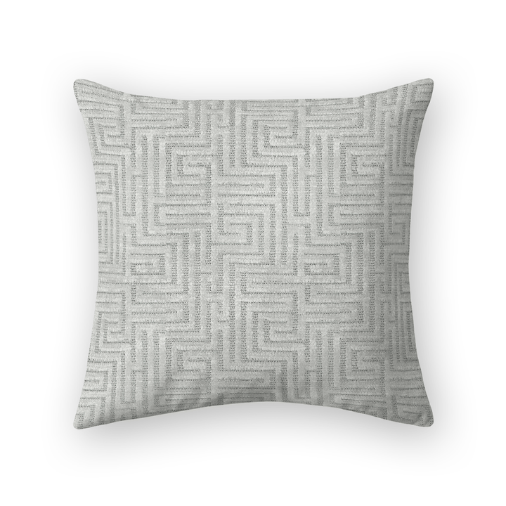Geometric Chenille Throw Pillow