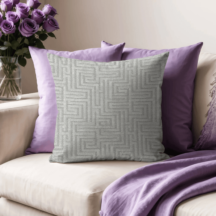 Geometric Chenille Throw Pillow