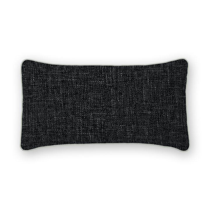 Onyx Solid Chenille Lumbar Pillow