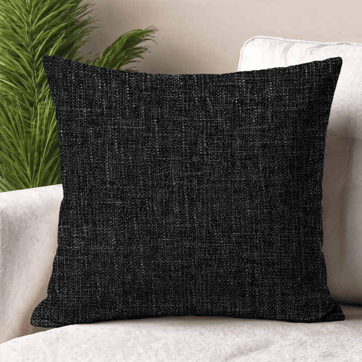Onyx Solid Chenille Throw Pillow