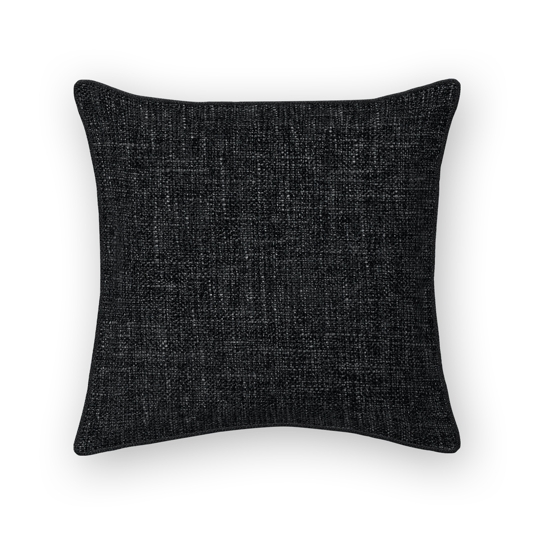 Onyx Solid Chenille Throw Pillow