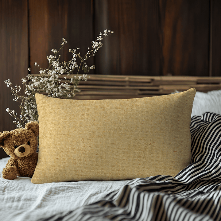 Solid Chenille Lumbar Pillow