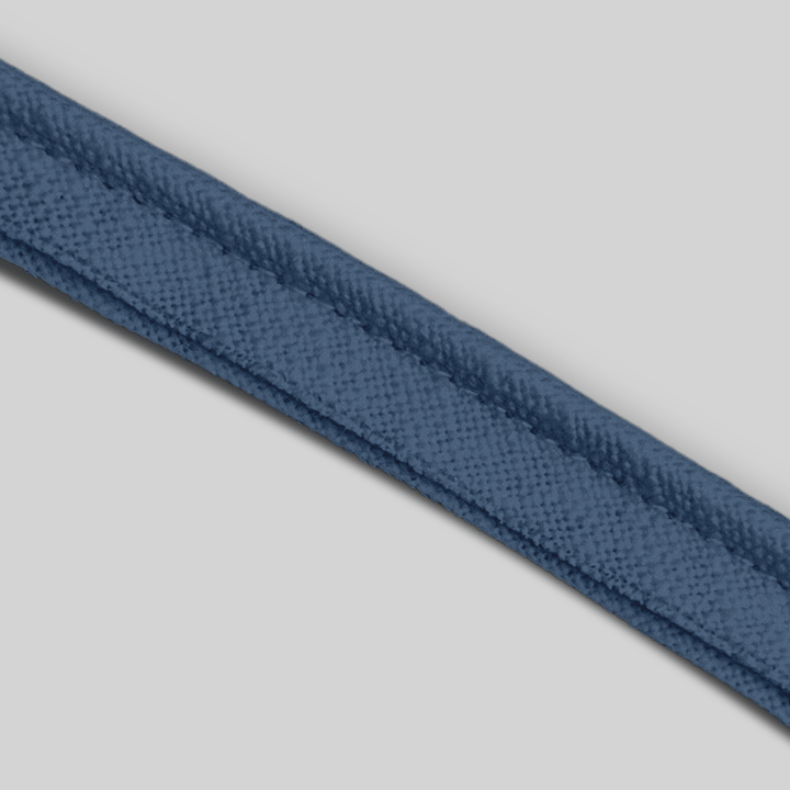 Solid Cotton Blend Welt Sample in Blue