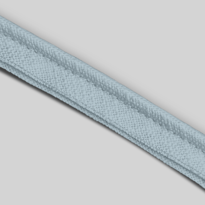 Solid Cotton Blend Welt Sample in Light Blue