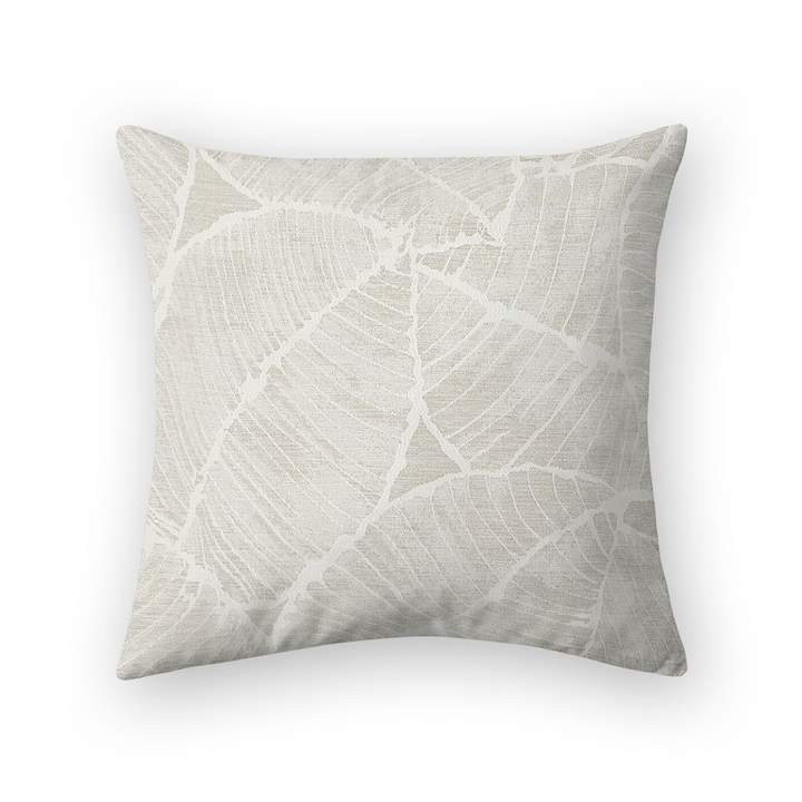 Botanical Woven Throw Pillow