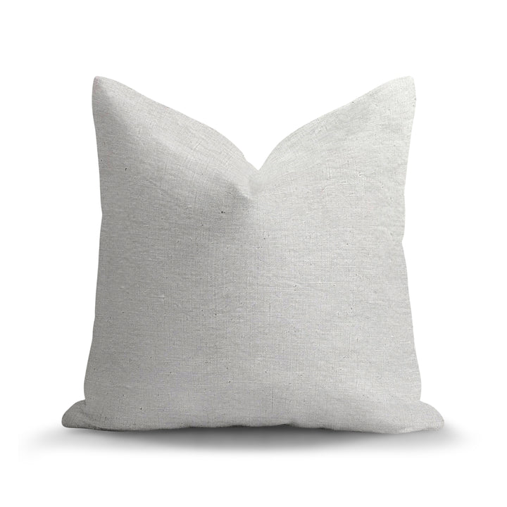 Solid Plain Corduroy Throw Pillow - Luna Ivory