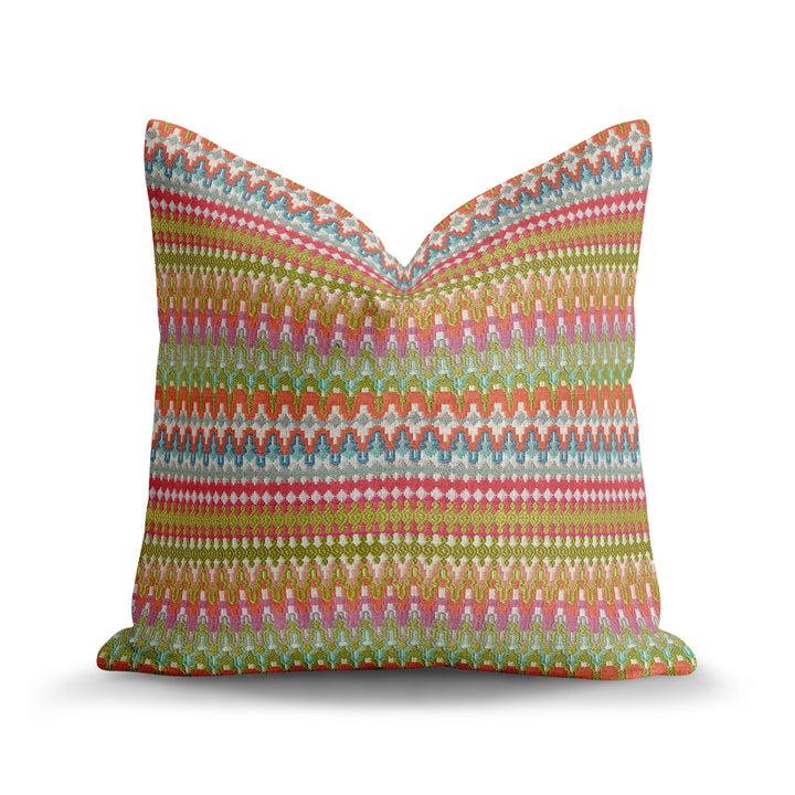 Geometric Woven Throw Pillow