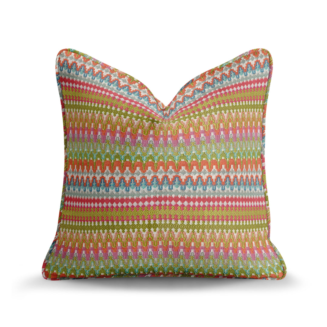 Geometric Woven Throw Pillow
