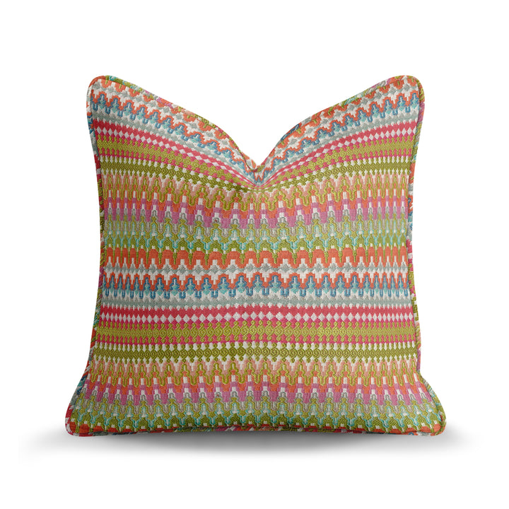 Geometric Woven Throw Pillow