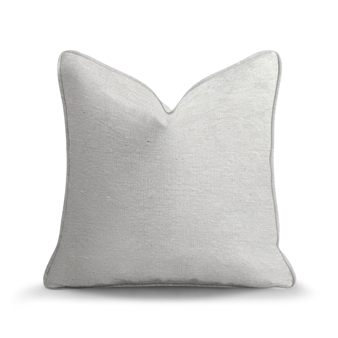 Solid Plain Corduroy Throw Pillow - Luna Ivory