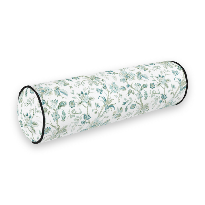Botanical Printed Fabric Bolster Pillow