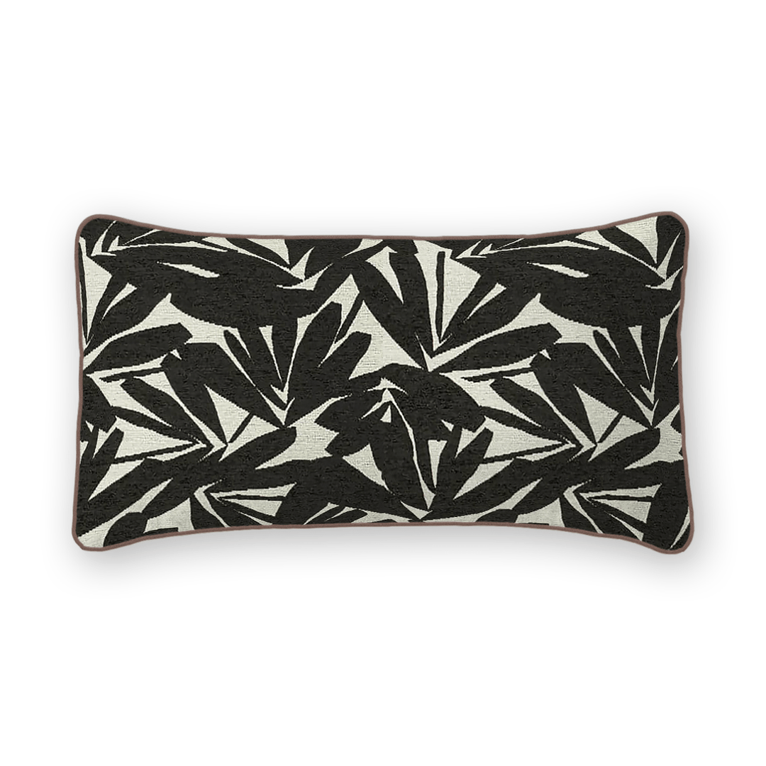 Abstract Printed Fabric Lumbar Pillow