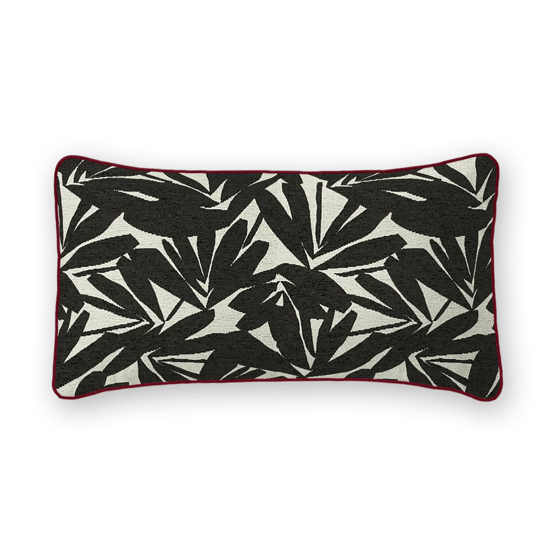 Abstract Printed Fabric Lumbar Pillow