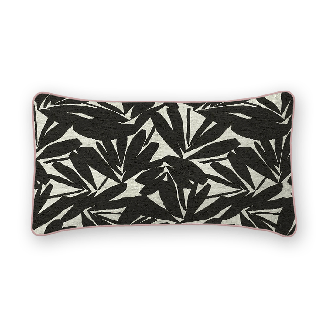 Abstract Printed Fabric Lumbar Pillow