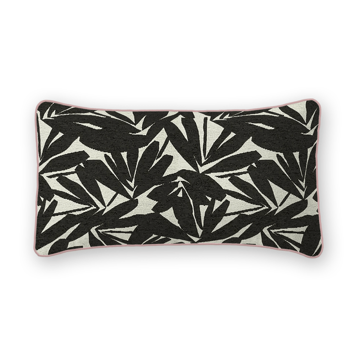 Abstract Printed Fabric Lumbar Pillow