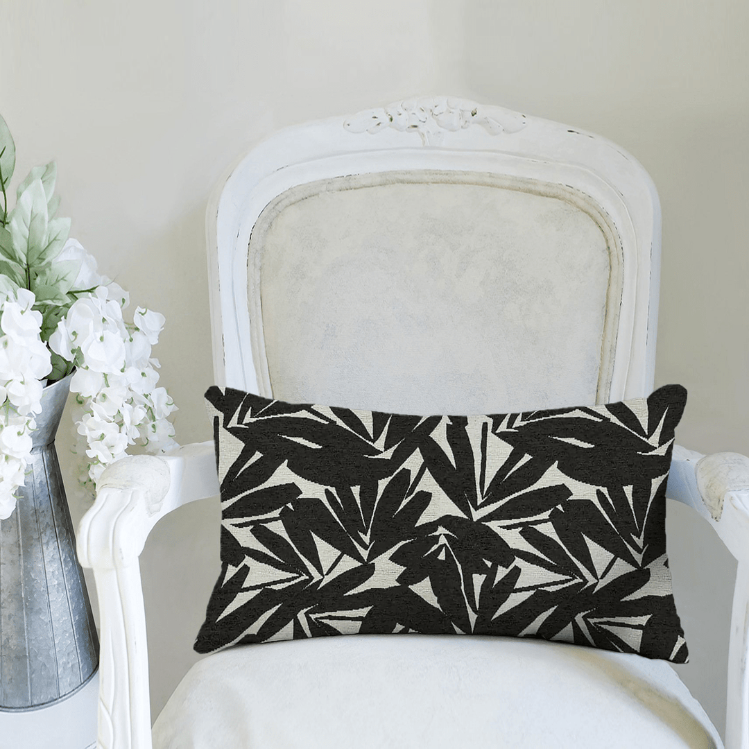 Abstract Printed Fabric Lumbar Pillow