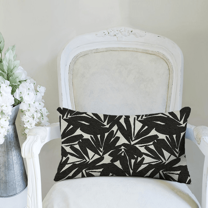 Abstract Printed Fabric Lumbar Pillow