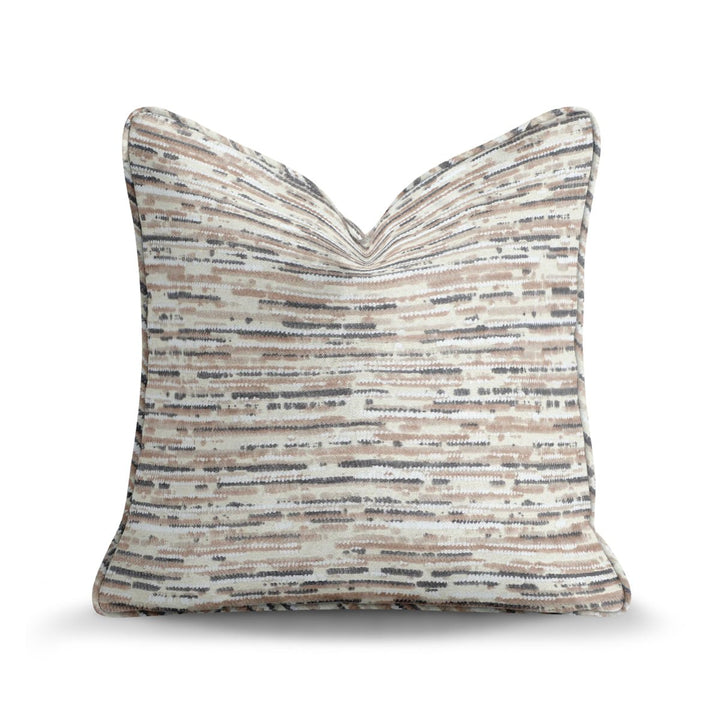 Abstract Throw Pillow - Retro Taupe