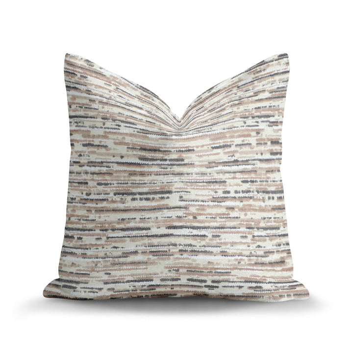 Abstract Throw Pillow - Retro Taupe
