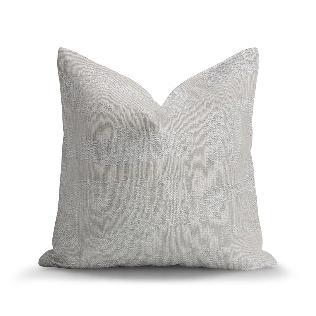 Abstract Woven Throw Pillow - Sparkles Ivory