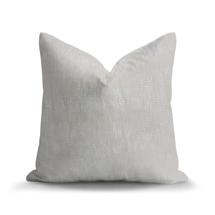Abstract Woven Throw Pillow - Sparkles Ivory