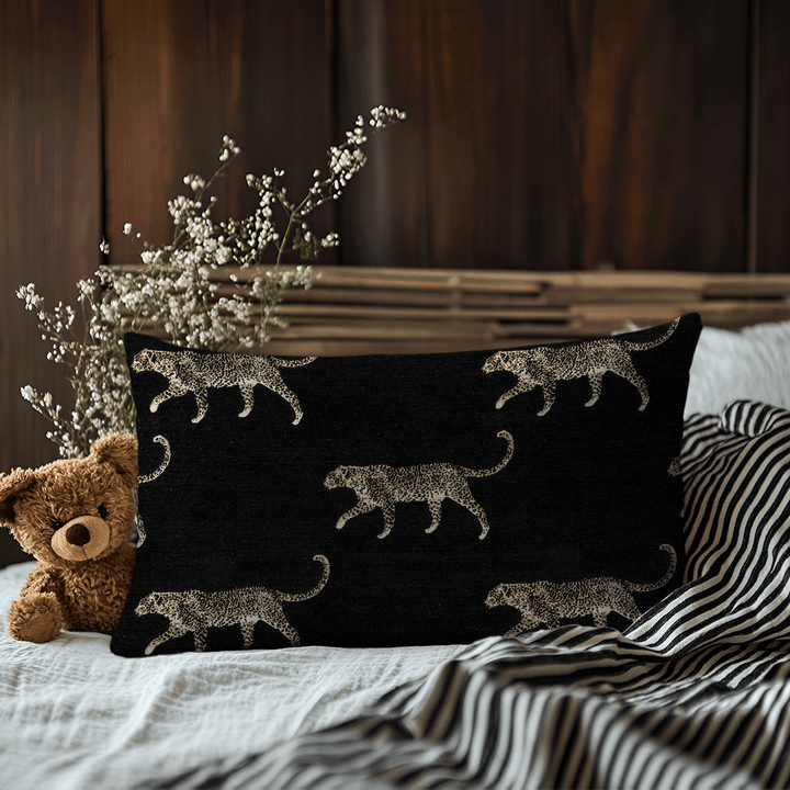 Animal Motif Chenille Lumbar Pillow