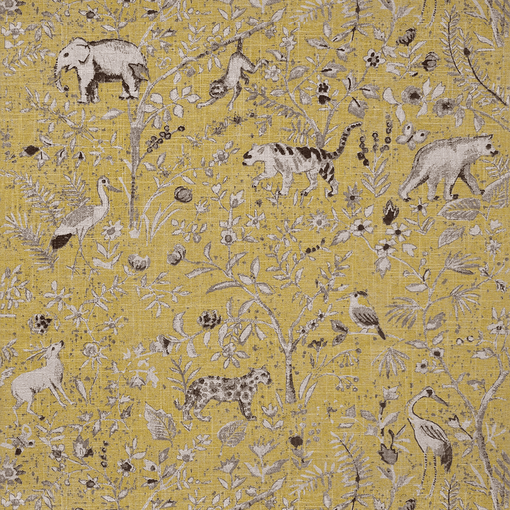 Animal Motif Printed Fabric Throw Pillow