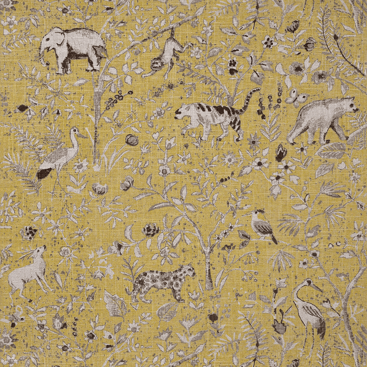 Animal Motif Printed Fabric Throw Pillow