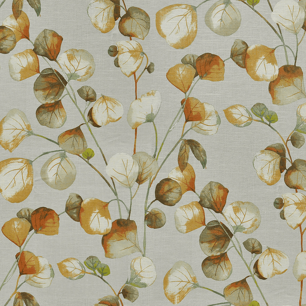 Autumn Botanical Printed Fabric Bolster Pillow