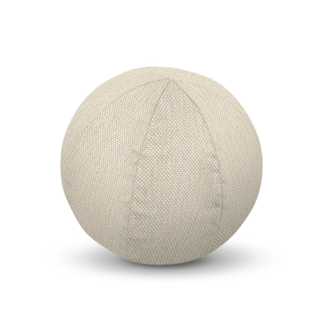 Beige Solid Woven Geometric Pillow