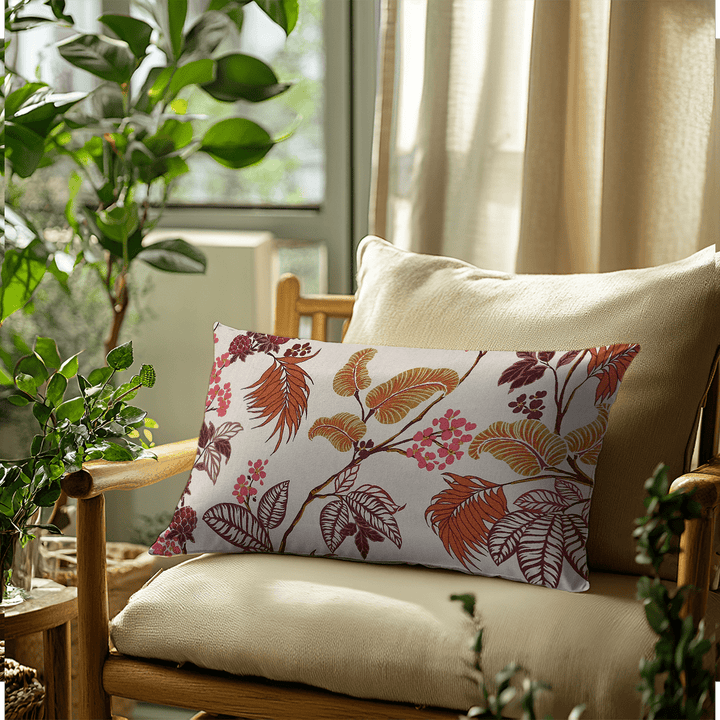 Botanical 100% Cotton Lumbar Pillow