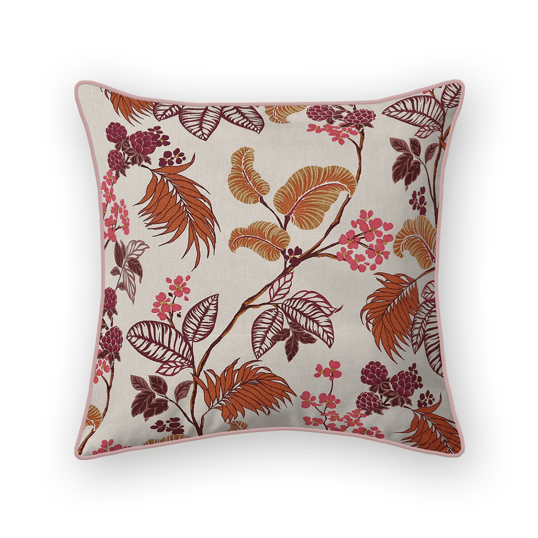 Botanical 100% Cotton Throw Pillow