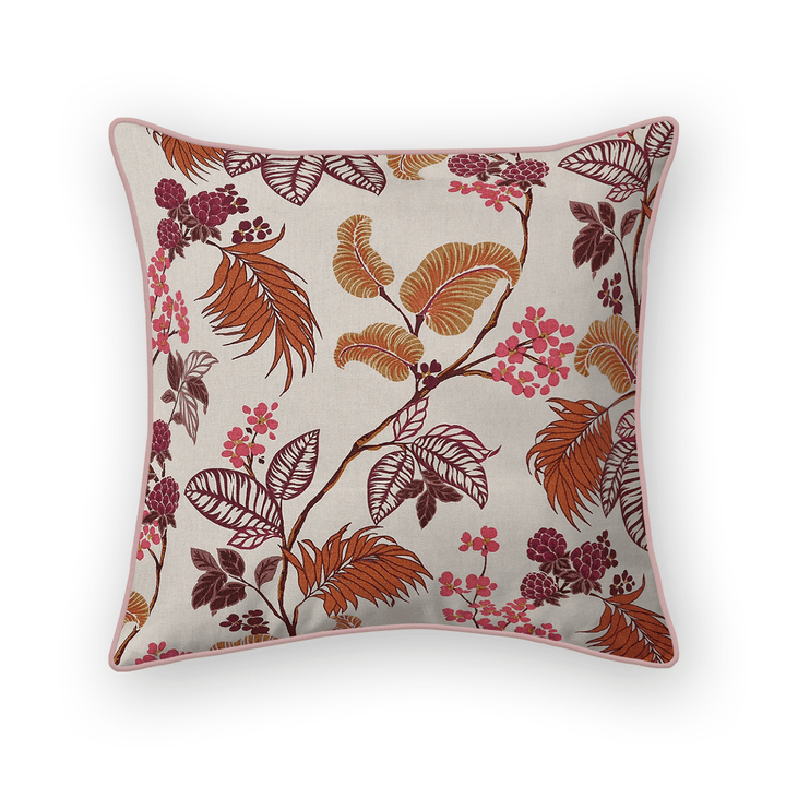 Botanical 100% Cotton Throw Pillow