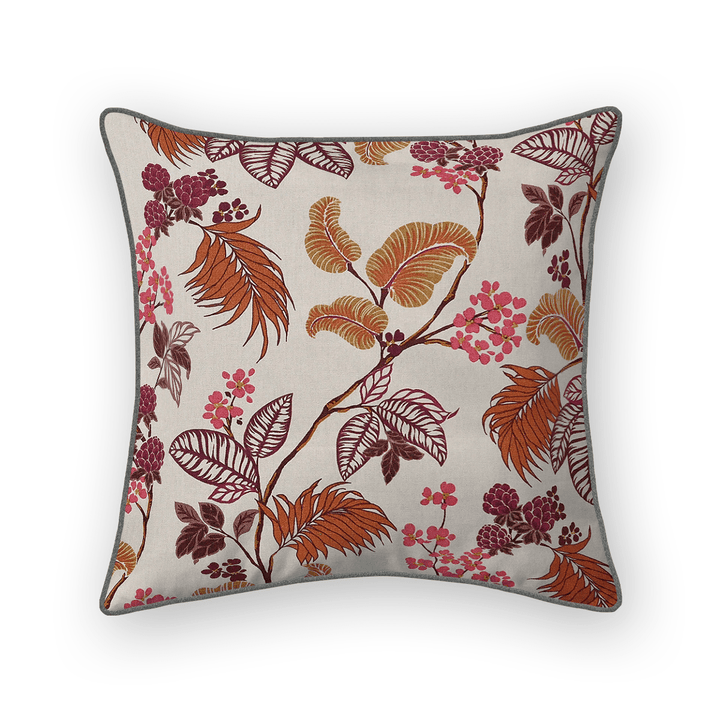 Botanical 100% Cotton Throw Pillow