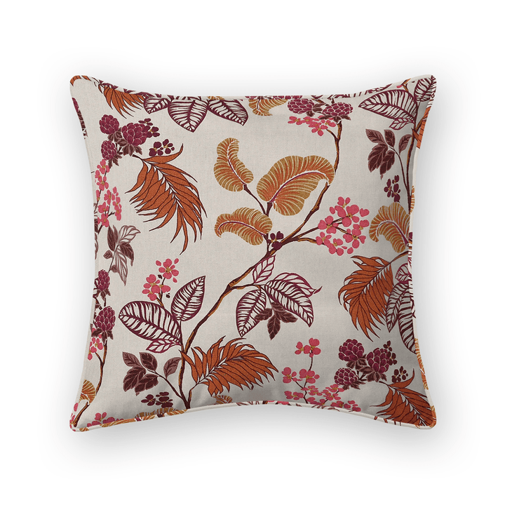 Botanical 100% Cotton Throw Pillow