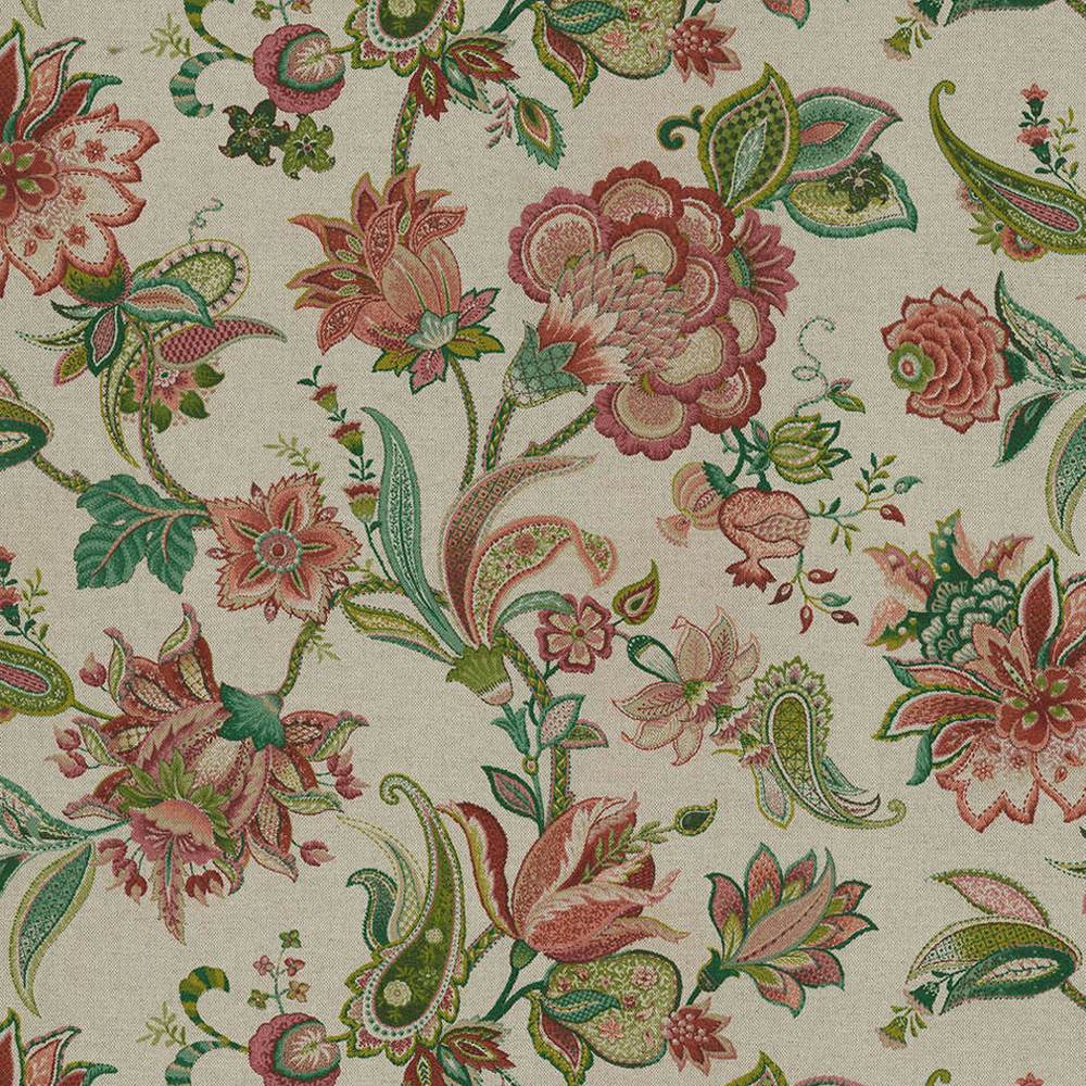 Botanical Linen Throw Pillow