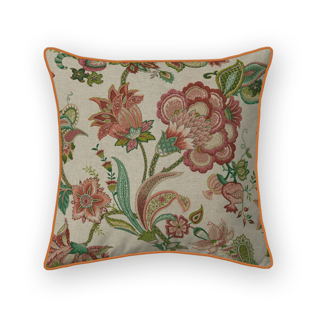 Botanical Linen Throw Pillow