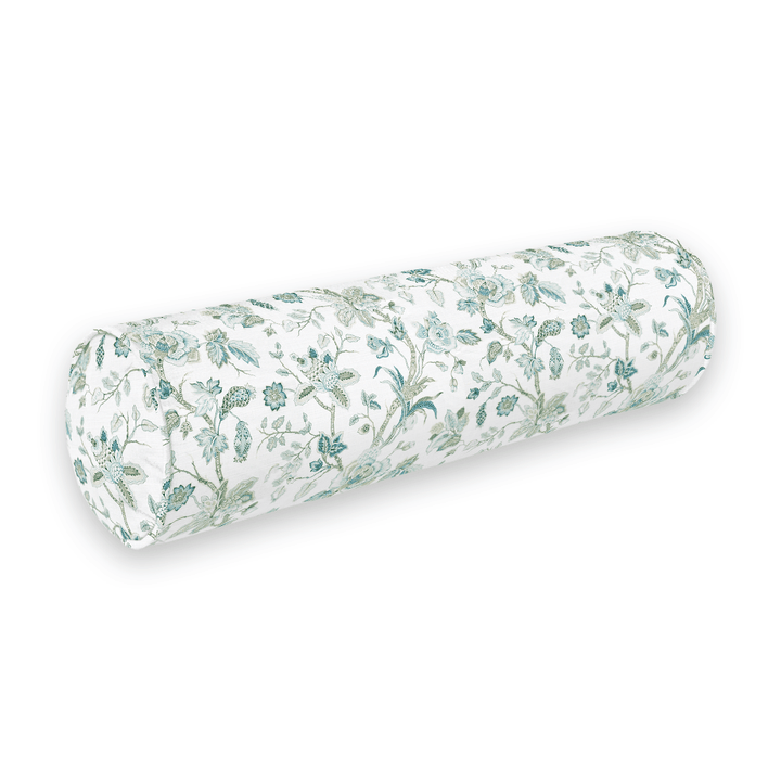 Botanical Printed Fabric Bolster Pillow