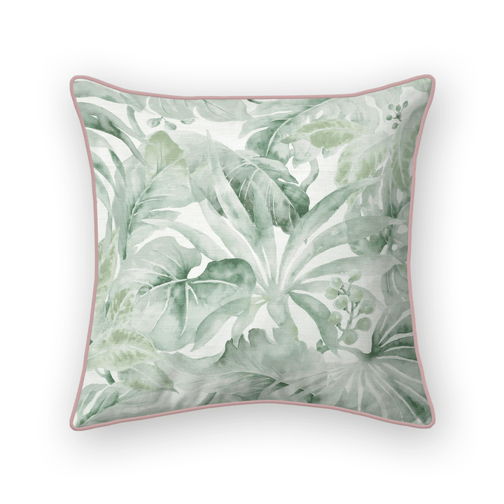 Botanical Printed Fabric Throw Pillow