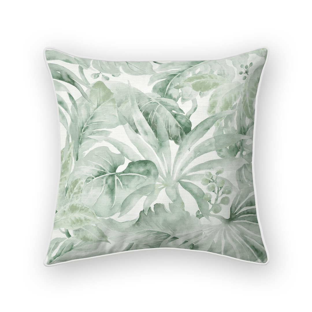 Botanical Printed Fabric Throw Pillow