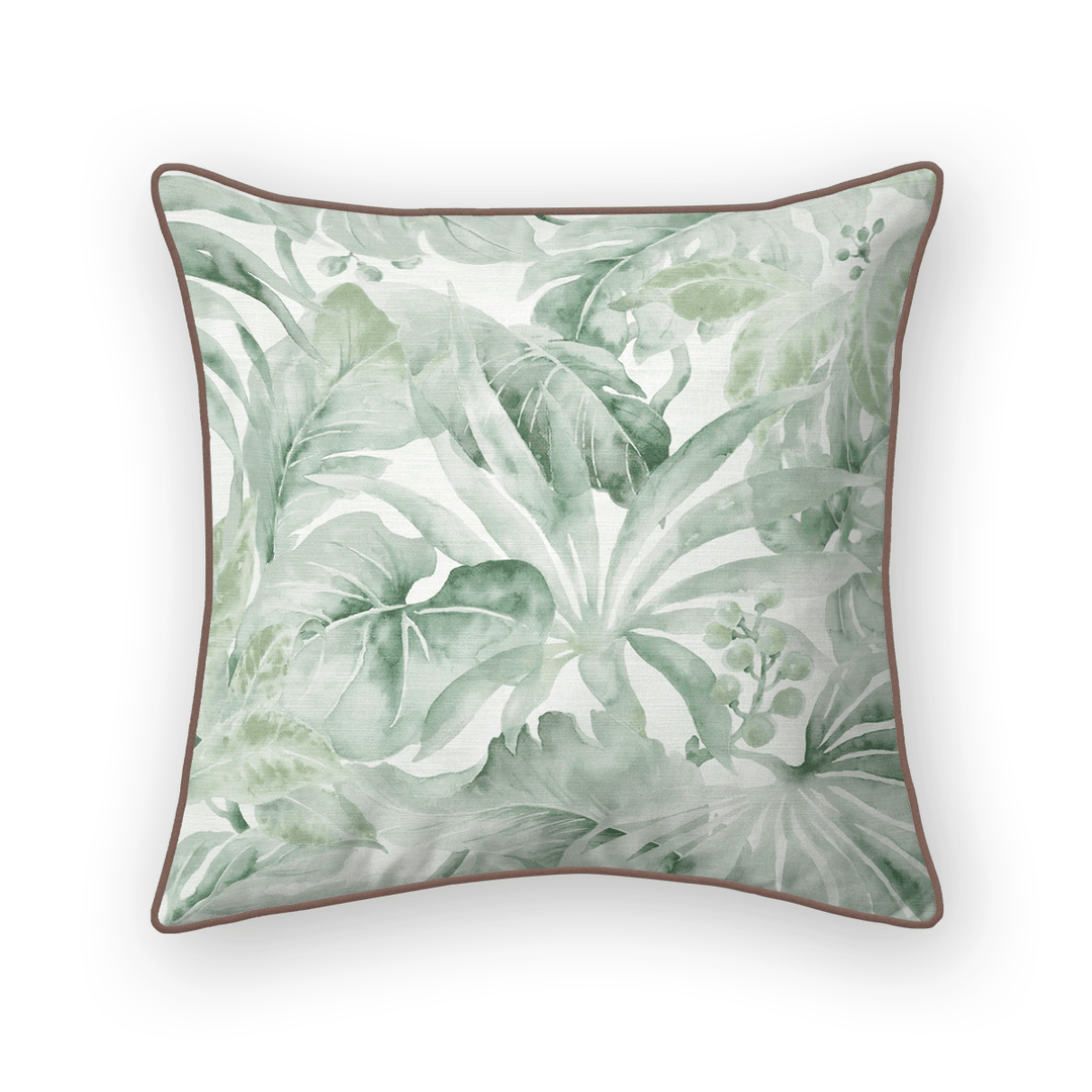 Botanical Printed Fabric Throw Pillow