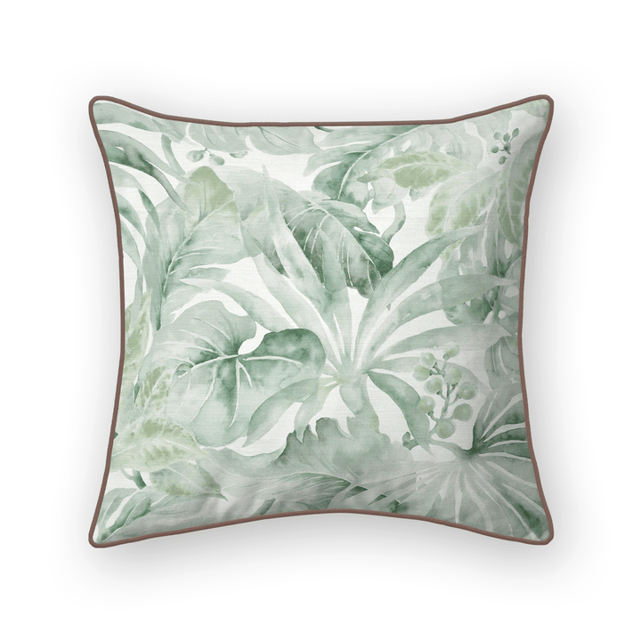 Botanical Printed Fabric Throw Pillow